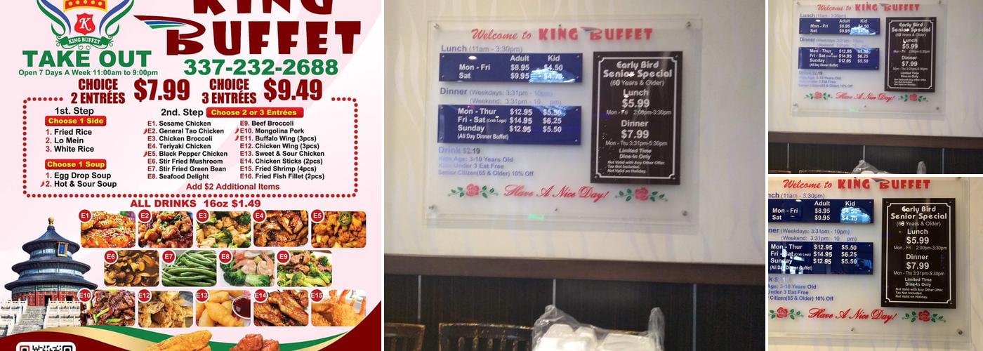 King Buffet Menu