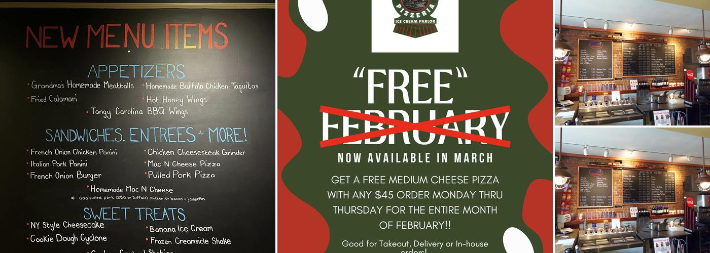 ALL ABOARD PIZZERIA Menu