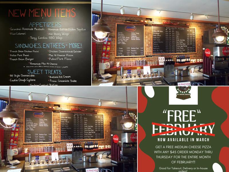 ALL ABOARD PIZZERIA Menu