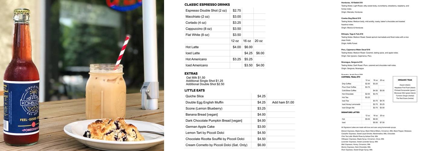 Needmore Coffee Roasters Menu