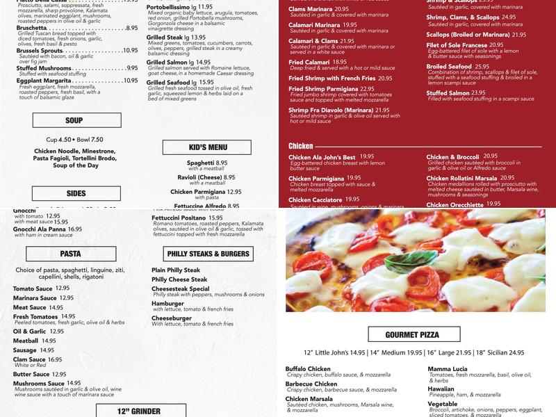 John's Best Pizza Restaurant | New Milford Menu
