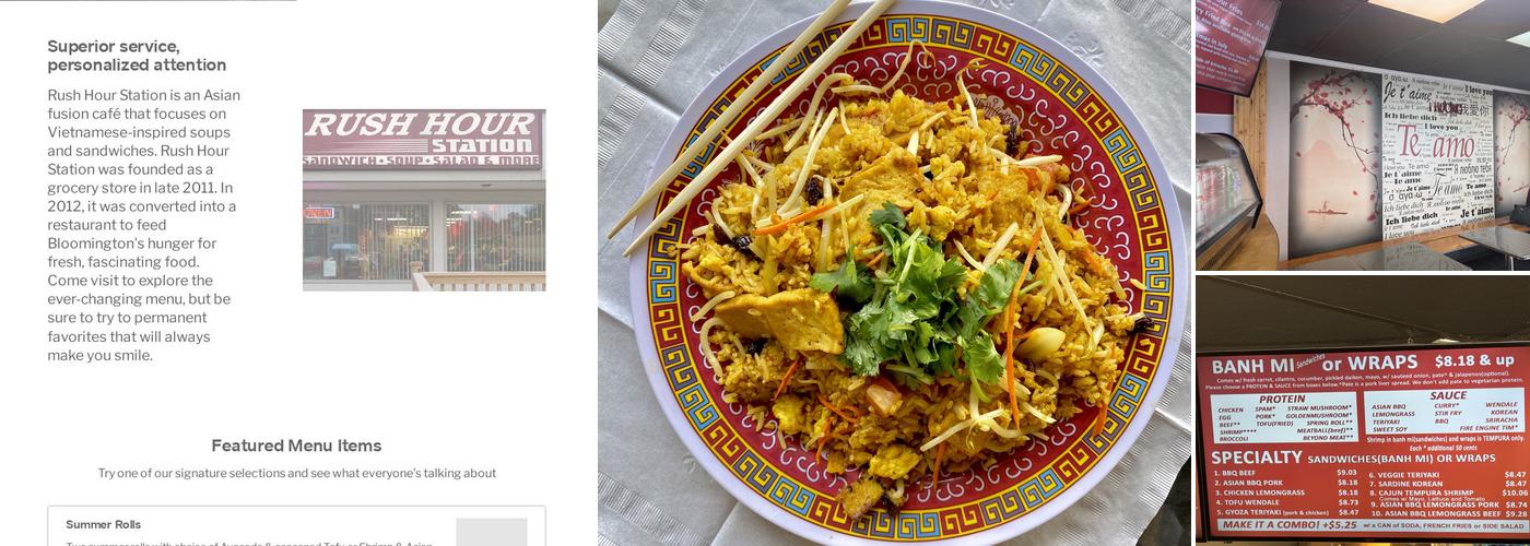 Rush Hour Station Menu
