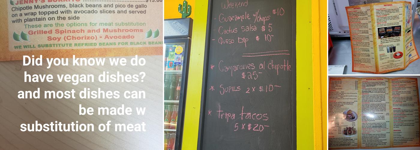 El Azteca Mexican Menu