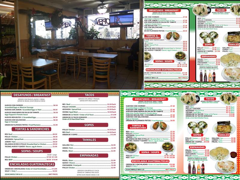 La Guadalupana Mini Market 2 Pawling Menu