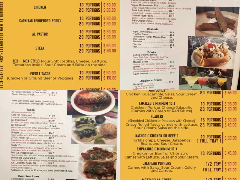Salsa Menu