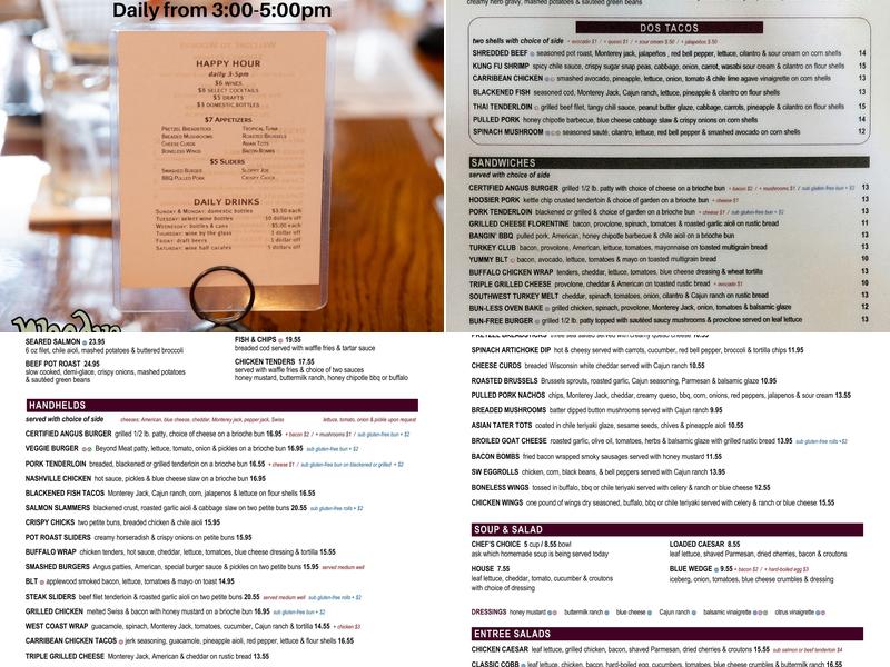 Woodys Library Restaurant Menu