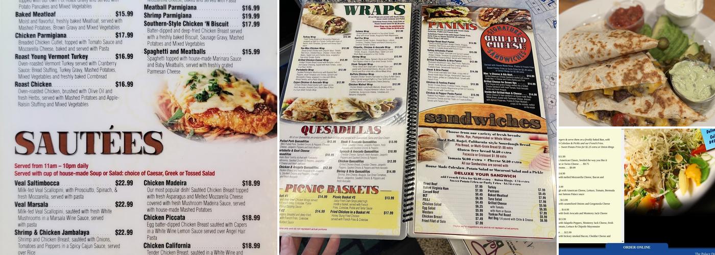 Palace Diner Menu