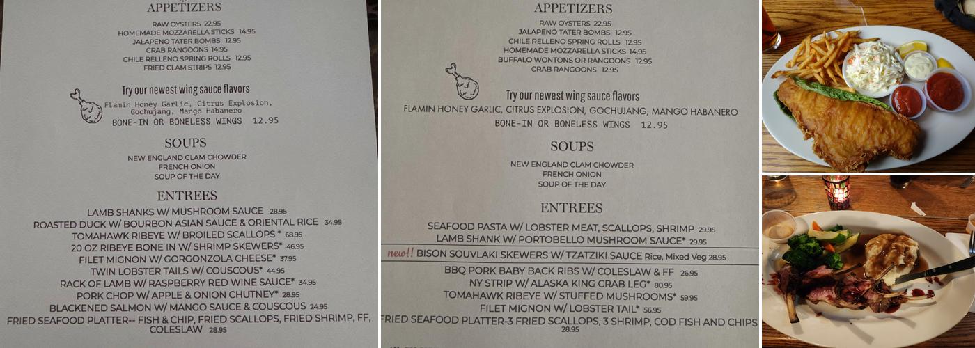 Amenia Steak House Menu