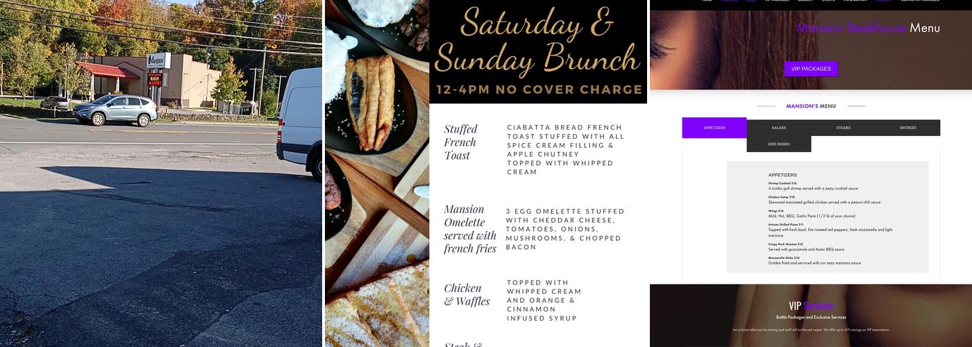 Mansion Gentlemen's Club & Steakhouse Menu