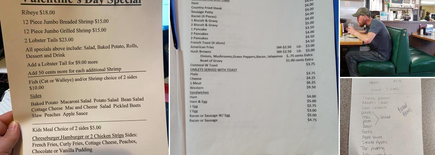 Mark's Cafe Menu