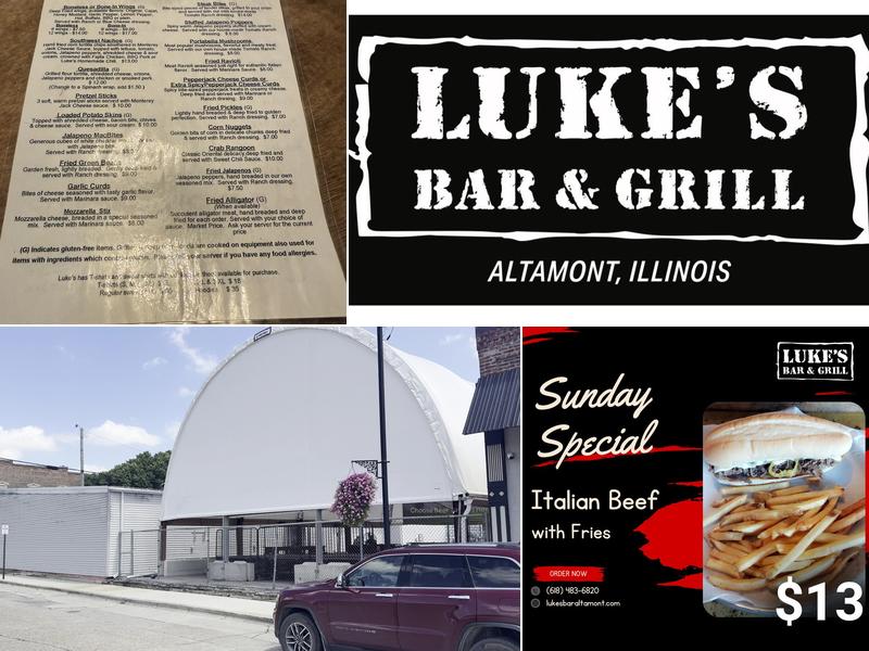 Luke's Bar & Grill Menu