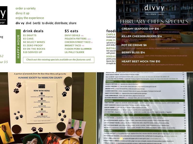 divvy Menu