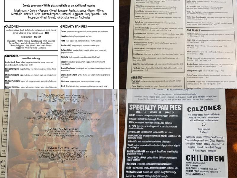 KPG Kitchen & Bar Menu