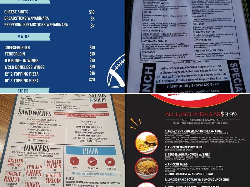 The New Pal Pub Menu