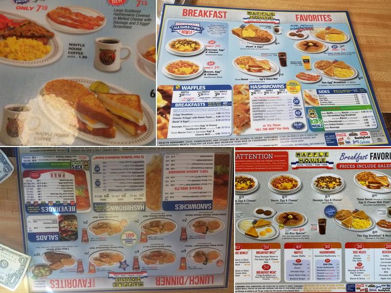 Waffle House Menu