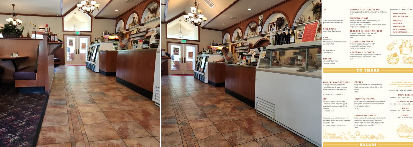 Four Brothers Pizza Inn Menu