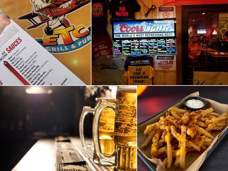 Wings Etc. Menu