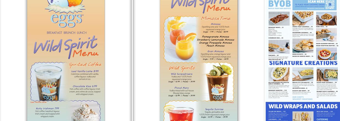 Wild Eggs Menu
