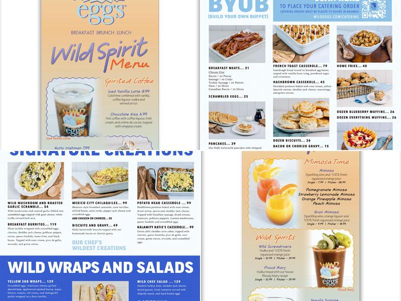 Wild Eggs Menu