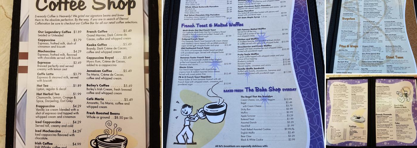 Eveready Diner Menu
