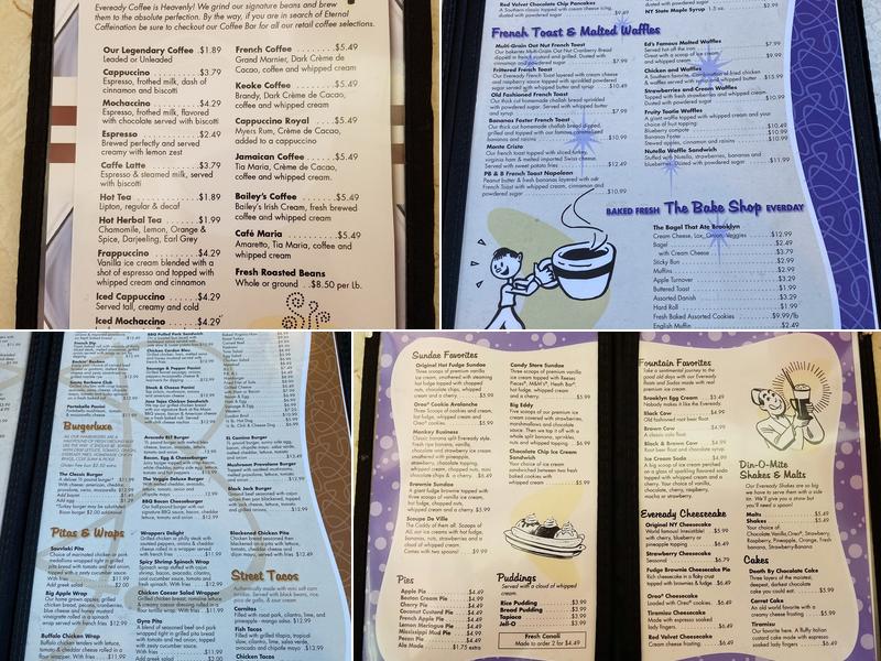 Eveready Diner Menu