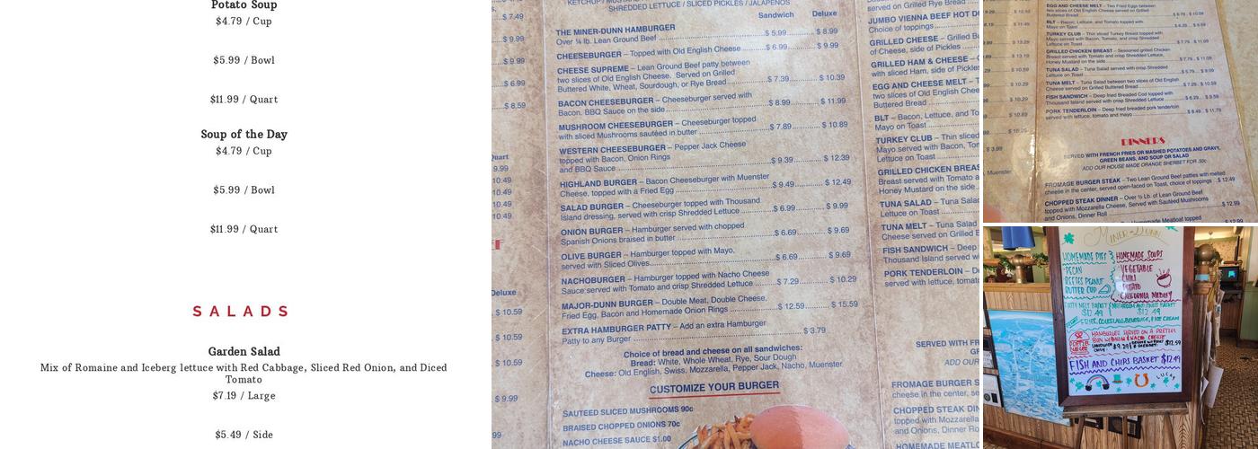 Miner-Dunn Menu