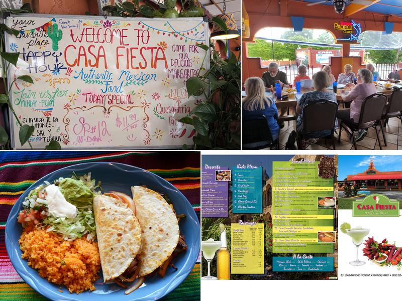 Casa Fiesta Menu