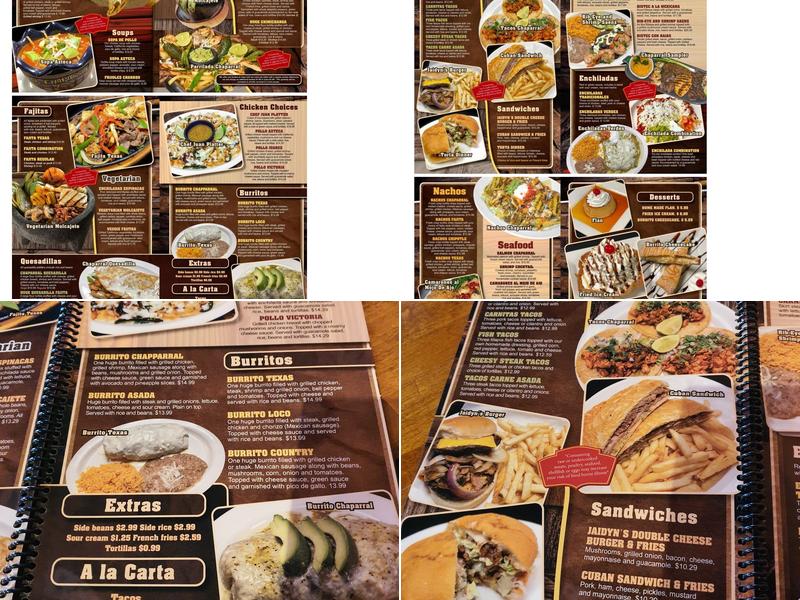 El Chaparral Mexican Restaurant Menu