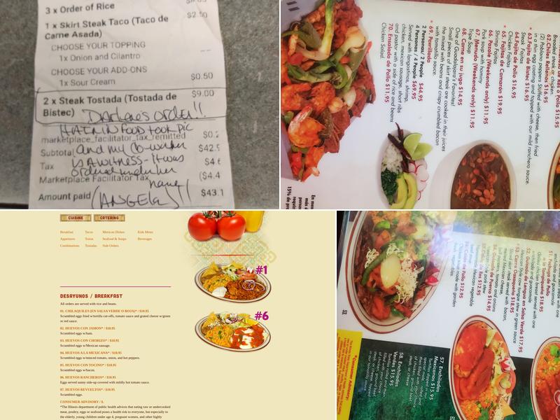Cocula Restaurant Commercial Menu