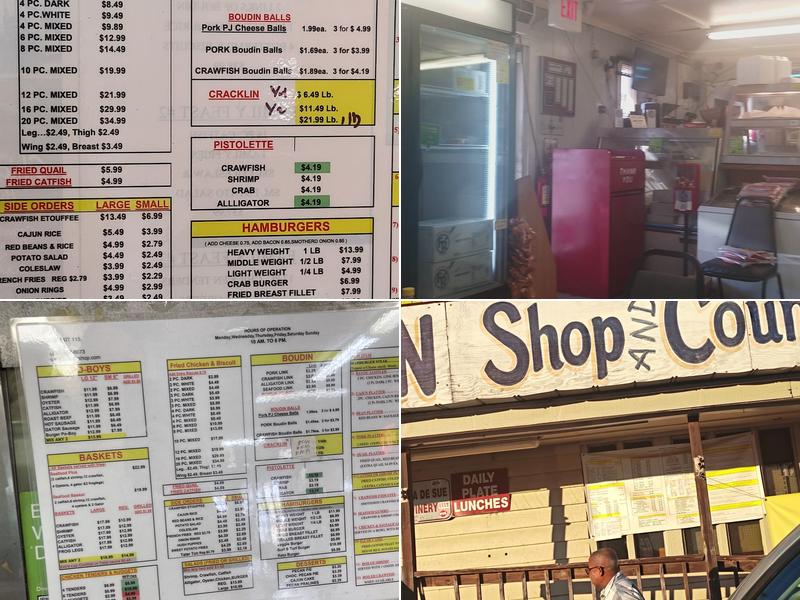Chicken On The Bayou & Boudin Shop Menu