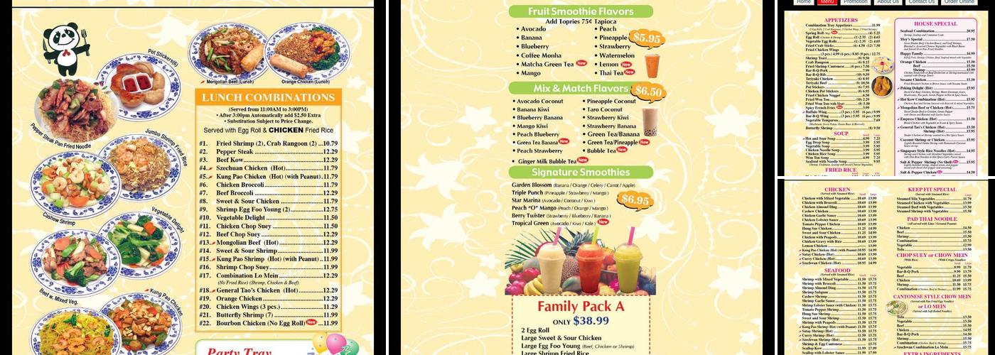 China Star Kitchen Menu
