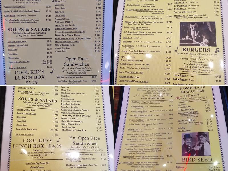 Northside Diner and Food Truck Menu