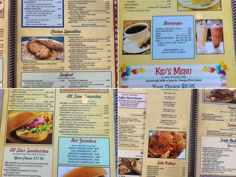 Cristys Restaurant Menu