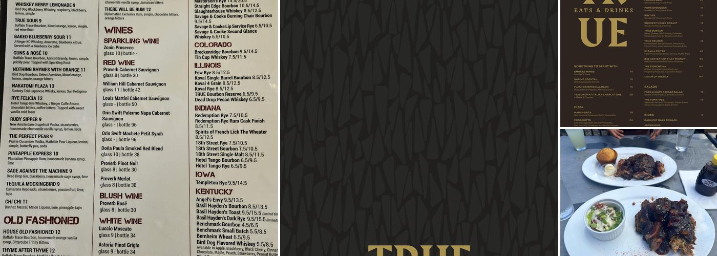 True Eats & Drinks Menu