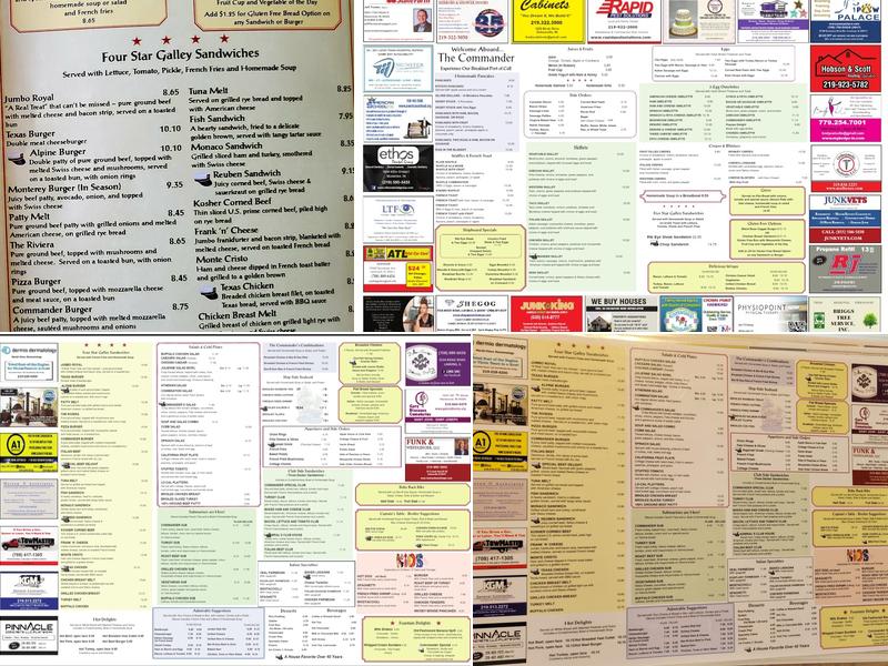 Commander Restaurant Menu