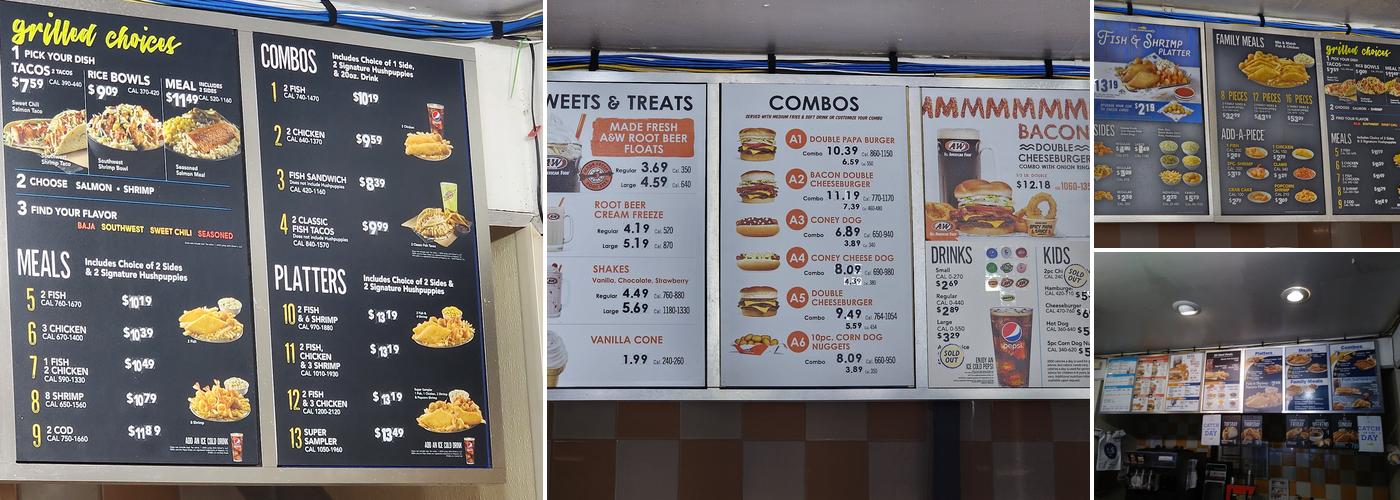 A&W Restaurant Menu