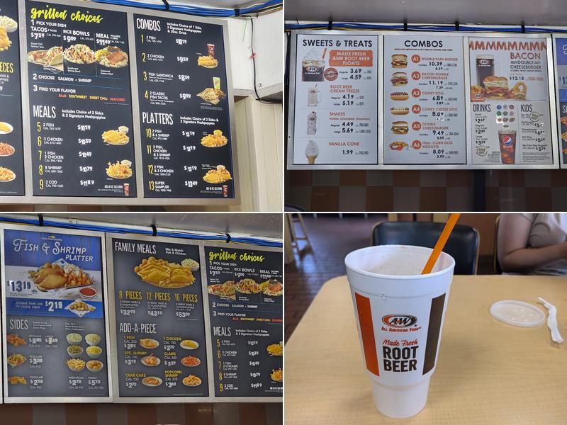 A&W Restaurant Menu