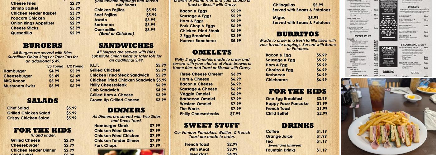 Rustic Café Menu