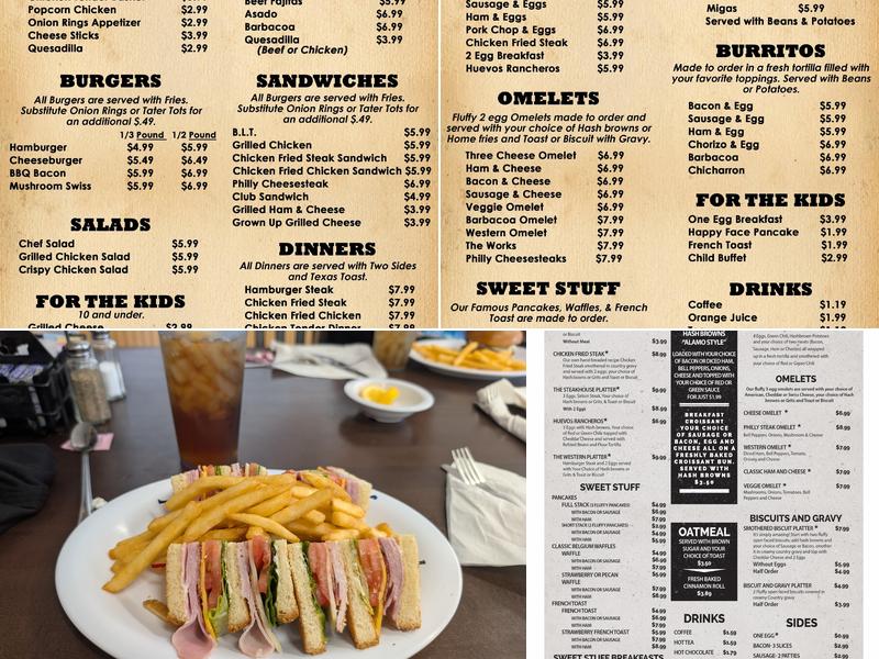Rustic Café Menu