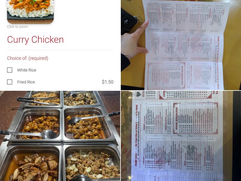 Rocket National Buffet Menu