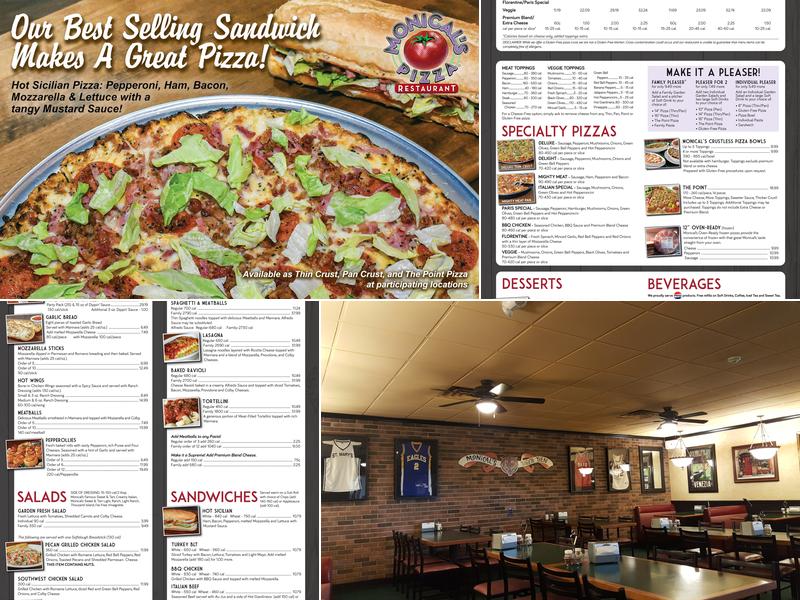Monical's Pizza Menu