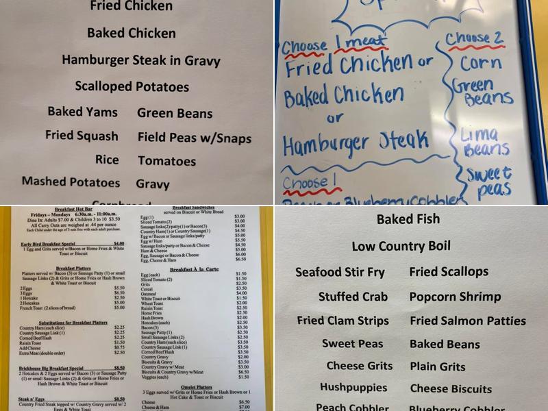 Brickhouse Restaurant Menu