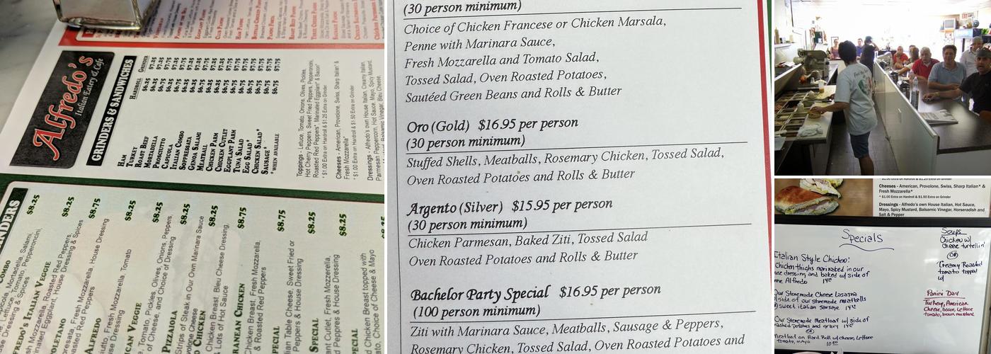 Alfredo's Deli Menu