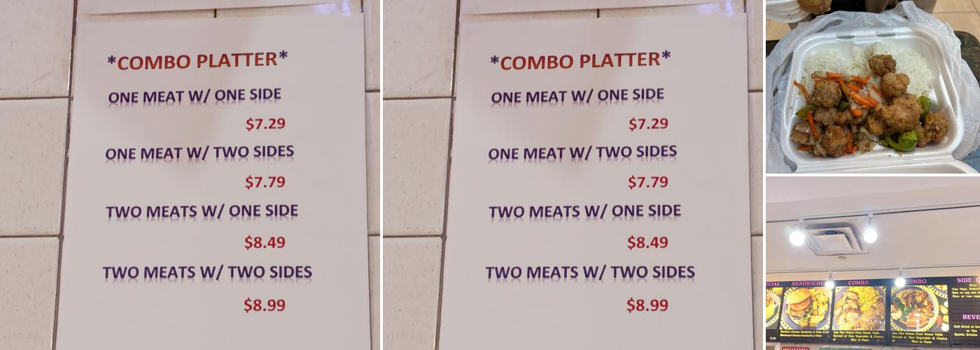 Cajun Cafe Menu