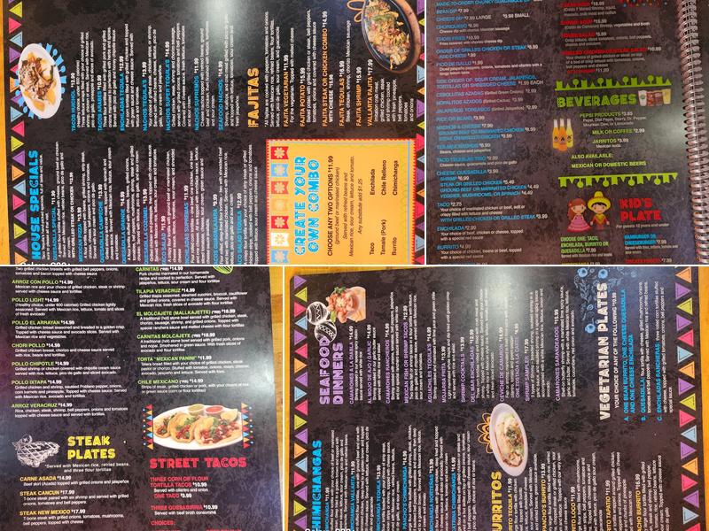 Taco Tequila's Menu