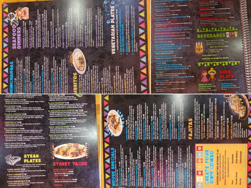 Taco Tequila's Menu