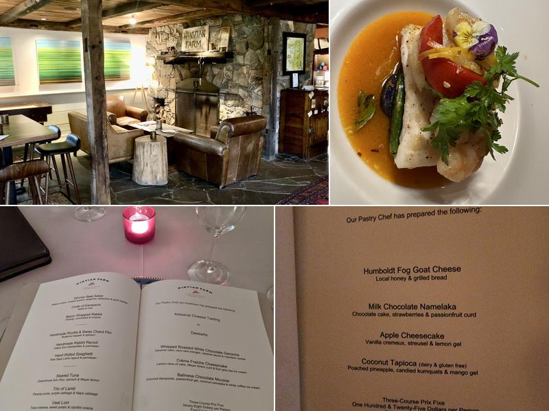 5-Diamond Restaurant at Winvian Farm Menu