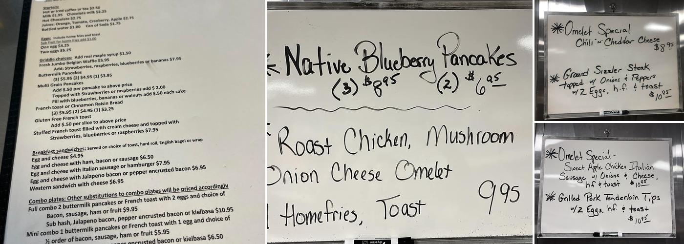 Tony's Westside Menu