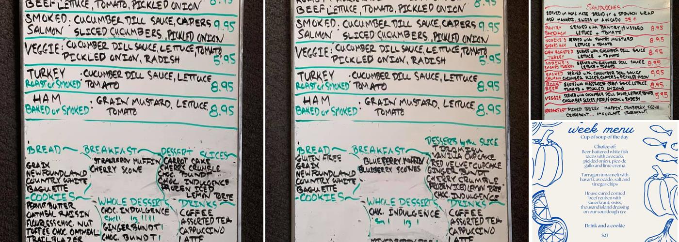 The Pantry - Restaurant & Bakery Menu