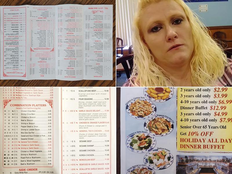 New China Buffet Menu